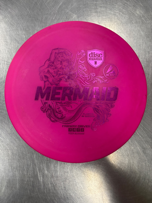 Vist Large View of Product Image Which is Used Discmania ACTIVE MERMAID Disc Golf Driver Pink