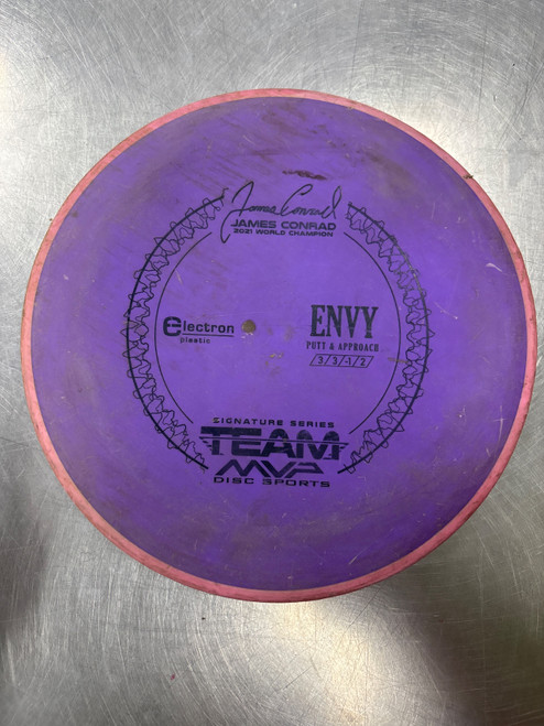 Vist Large View of Product Image Which is Used Axiom ELECTRON ENVY Disc Golf Putter Purple