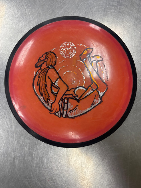Vist Large View of Product Image Which is Used MVP NEUTRON VOLT CONRAD Disc Golf Driver Orange