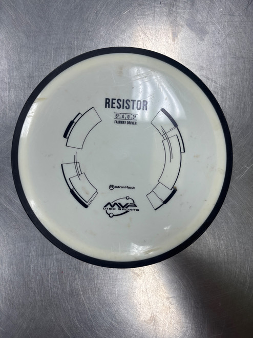 Vist Large View of Product Image Which is Used MVP NEUTRON RESISTOR Disc Golf Driver White