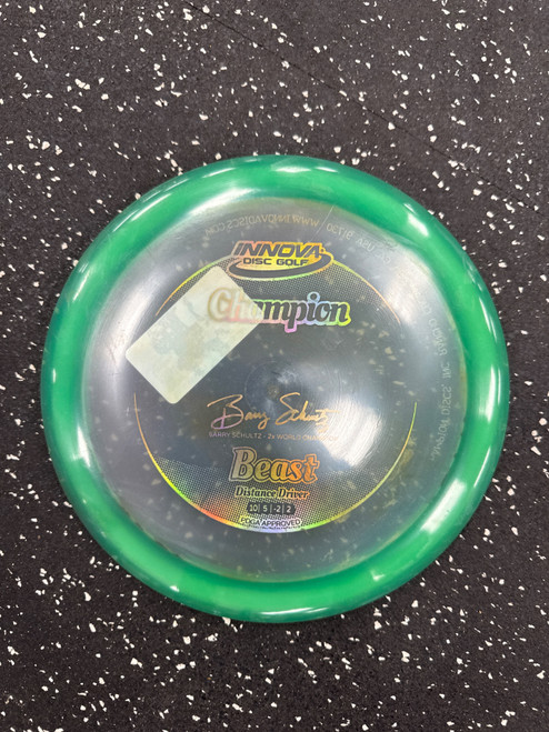 Vist Large View of Product Image Which is Used Innova CHAMPION BEAST Disc Golf Driver Green