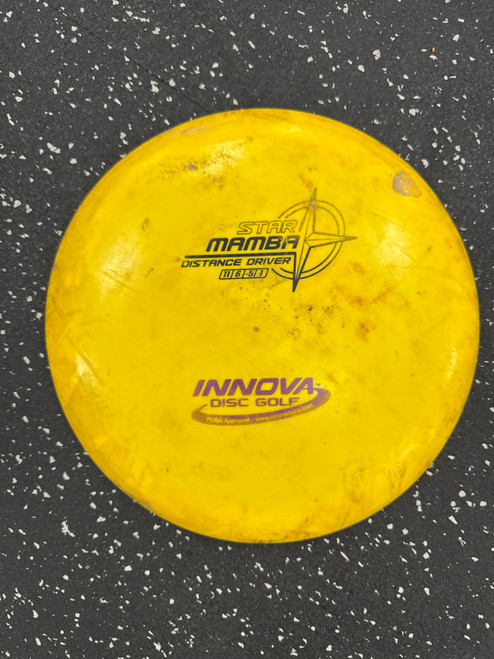 Vist Large View of Product Image Which is Used Innova STAR MAMBA Disc Golf Driver Yellow