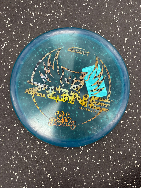Vist Large View of Product Image Which is Used Discraft GET FREAKY ZONE Disc Golf Mid Range Royal Blue