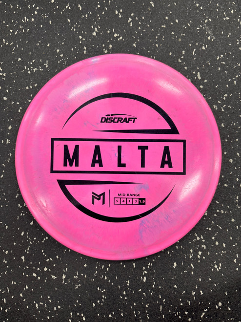 Vist Large View of Product Image Which is Used Discraft ESP MALTA Disc Golf Mid Range Pink