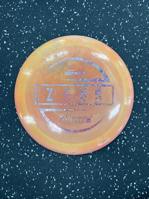 Vist Large View of Product Image Which is Used Discraft ESP ZEUS Disc Golf Driver Orange