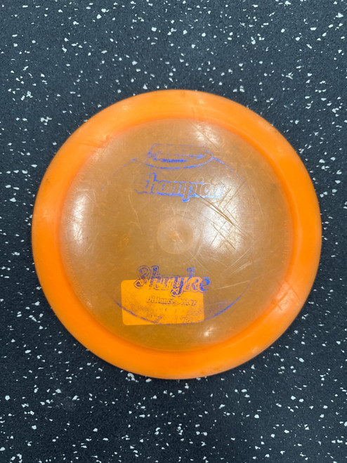 Vist Large View of Product Image Which is Used Innova CHAMPION SHRYKE Disc Golf Driver Orange