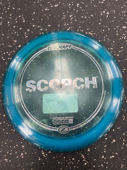 Vist Large View of Product Image Which is Used Discraft Z SCORCH Disc Golf Driver Royal Blue