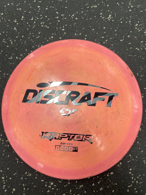 Vist Large View of Product Image Which is Used Discraft ESP RAPTOR Disc Golf Driver Pink