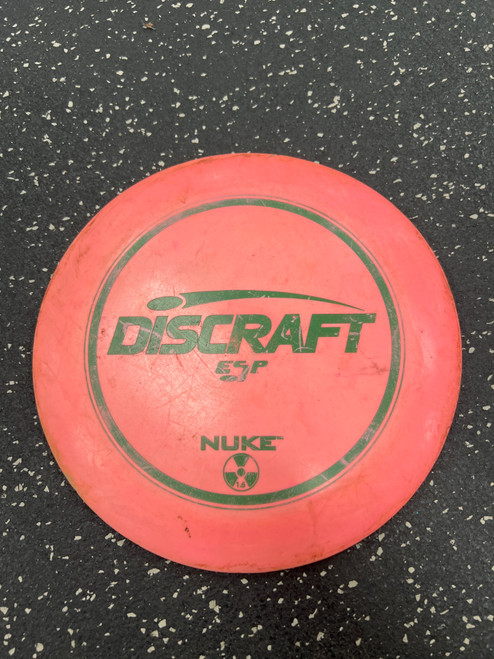Vist Large View of Product Image Which is Used Discraft ESP NUKE Disc Golf Driver Pink