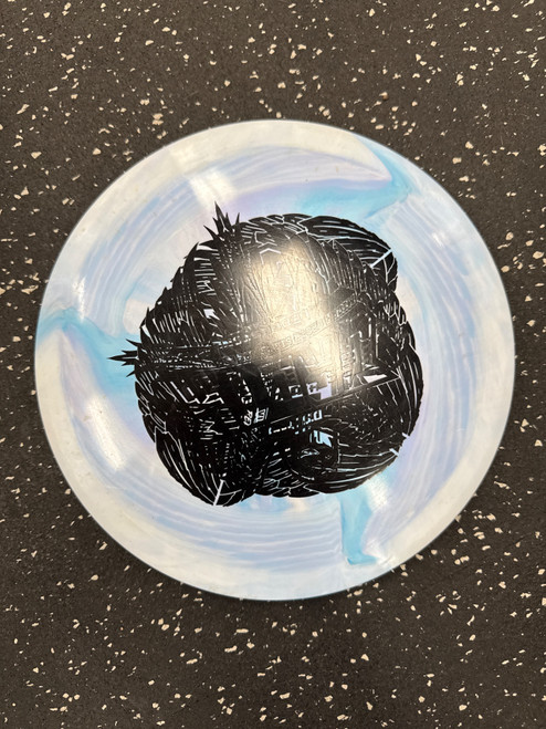 Vist Large View of Product Image Which is Used Discraft ESP SWIRL VULTURE Disc Golf Driver Royal Blue