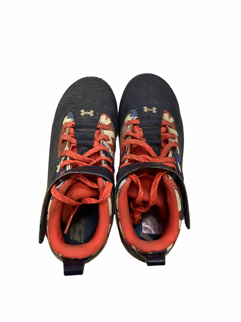 Vist Large View of Product Image Which is Used Under Armour BH BB/SB Cleats Navy Blue Junior 02