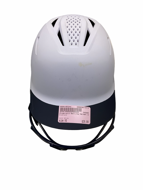 Vist Large View of Product Image Which is Used Evoshield Batting Helmet w/Mask White XS