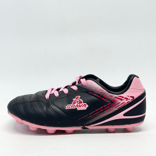 Vist Large View of Product Image Which is Used Brava Soccer Cleats Black And Pink Junior 02