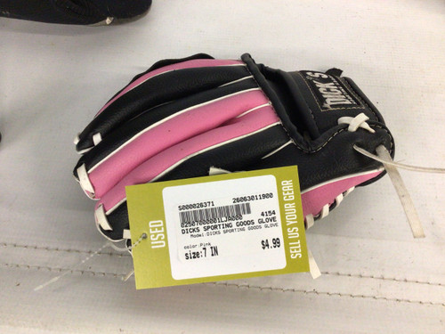 Vist Large View of Product Image Which is Used DICKS SPORTING GOODS GLOVE BB/SB Glove RH Throw Pink 7"