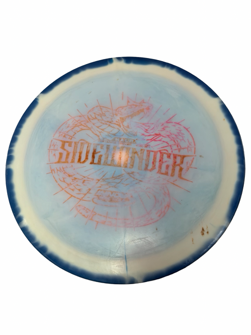 Vist Large View of Product Image Which is Used Innova SIDEWINDER HALO Disc Golf Driver White 176g