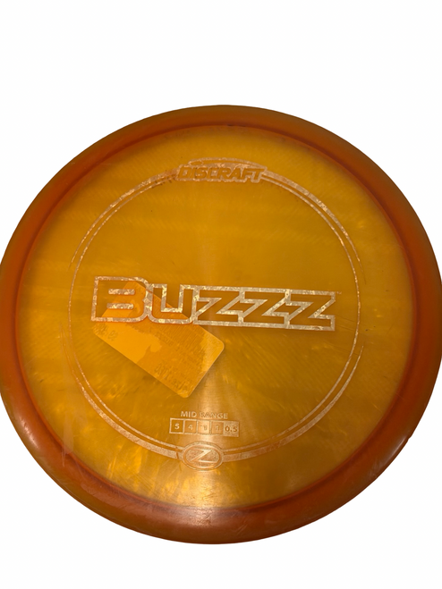 Vist Large View of Product Image Which is Used Discraft BUZZZ Z Disc Golf Mid Range Orange 176g