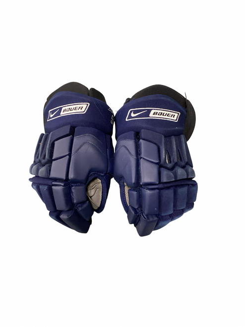 Vist Large View of Product Image Which is Used Bauer SUPREME 50 Senior Gloves Navy Blue 13"