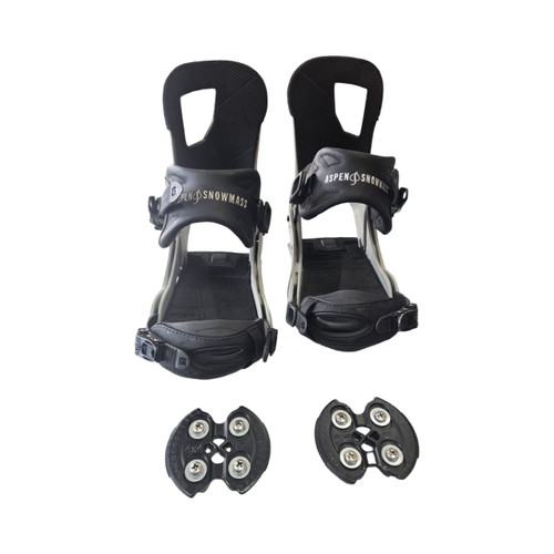 Vist Large View of Product Image Which is Used Burton CUSTOM ASPEN SNOWMASS BINDINGS Mens Binding Only Grey MD