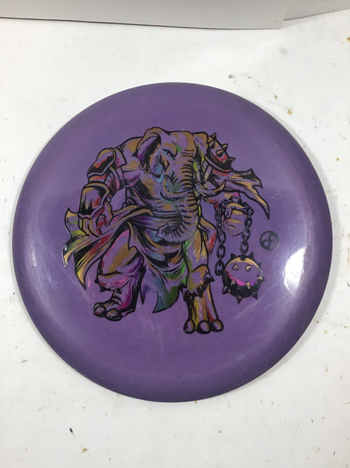 Vist Large View of Product Image Which is Used Infinite Discs KHONSU Disc Golf Mid Range Purple 172g