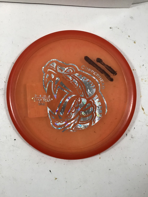 Vist Large View of Product Image Which is Used Lone Star Disc COPPERHEAD Disc Golf Putter Red 177g