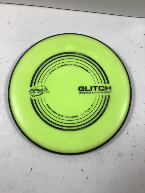 Vist Large View of Product Image Which is Used MVP NEUTRON GLITCH Disc Golf Putter Yellow 151g