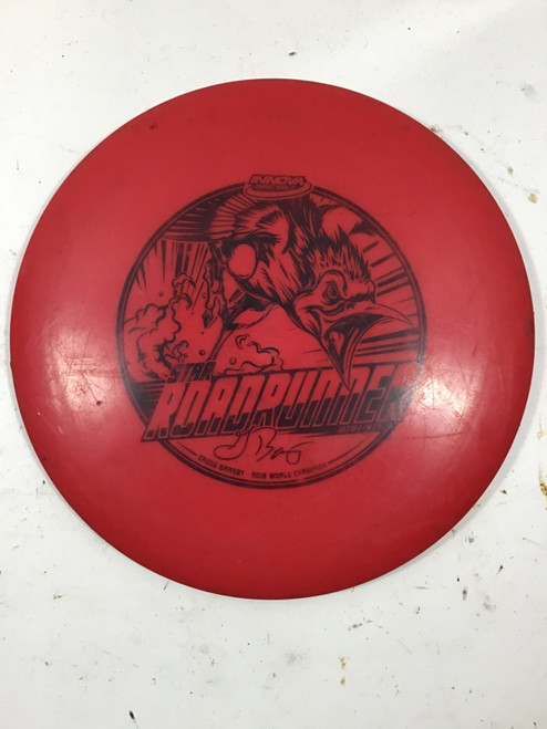 Vist Large View of Product Image Which is Used Innova STAR ROADRUNNER Disc Golf Driver Red 174g