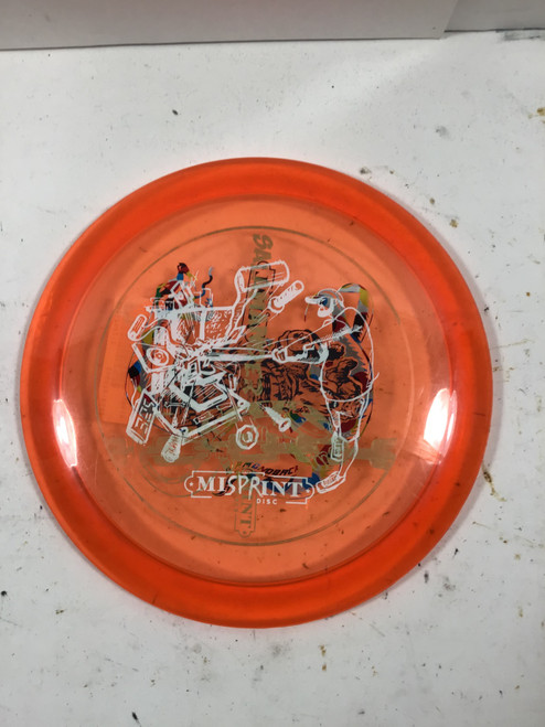 Vist Large View of Product Image Which is Used Mint ETERNAL JACKALOPE Disc Golf Driver Orange 175g