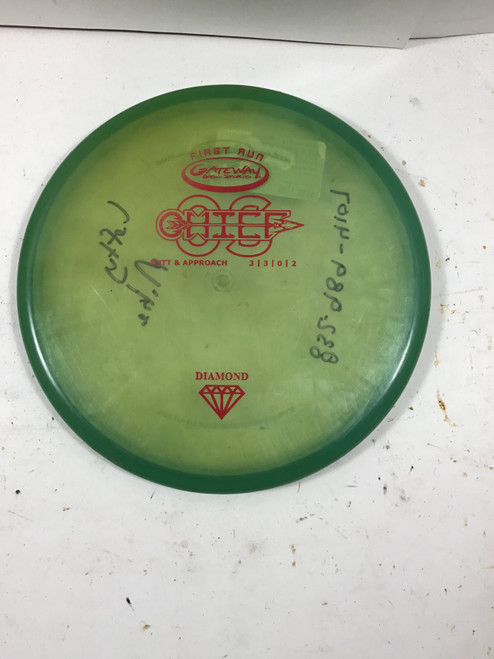 Vist Large View of Product Image Which is Used Gateway DIAMOND CHIEF Disc Golf Putter Green 171g
