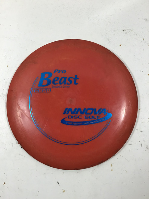 Vist Large View of Product Image Which is Used Innova PRO BEAST Disc Golf Driver Red 167g