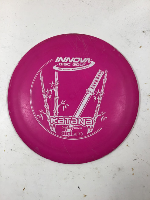 Vist Large View of Product Image Which is Used Innova DX KATANA Disc Golf Driver Pink 173g