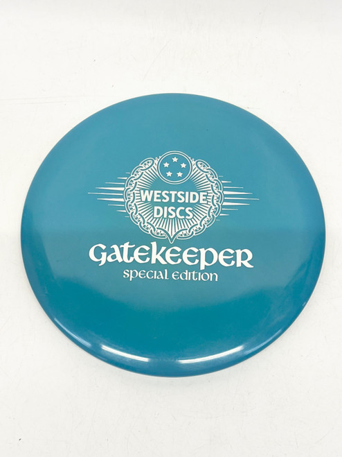 Vist Large View of Product Image Which is Used Westside SPECIAL EDITION GATEKEEPER Disc Golf Mid Range Teal 180g