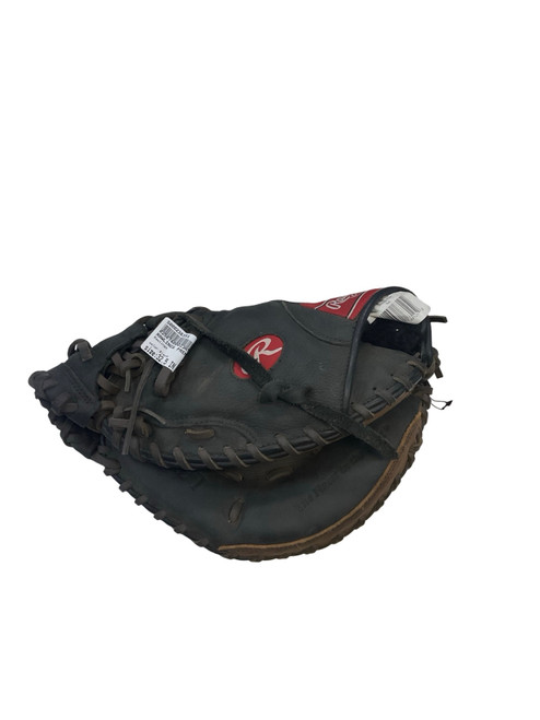 Vist Large View of Product Image Which is Used Rawlings D325BWCM BB/SB Catchers LH Throw Black 32 1/2"