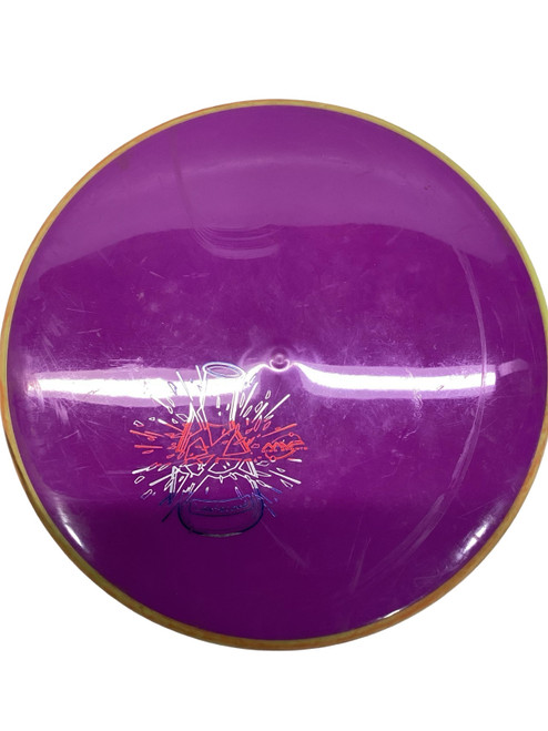 Vist Large View of Product Image Which is Used MVP LAB SECOND PUTTER Disc Golf Putter Purple