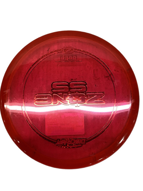 Vist Large View of Product Image Which is Used Discraft ZONE SS Disc Golf Putter Red