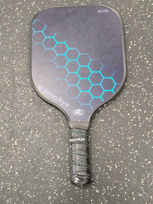 Vist Large View of Product Image Which is Used JONCYAYE BLITZ Pickleball Racquet Black