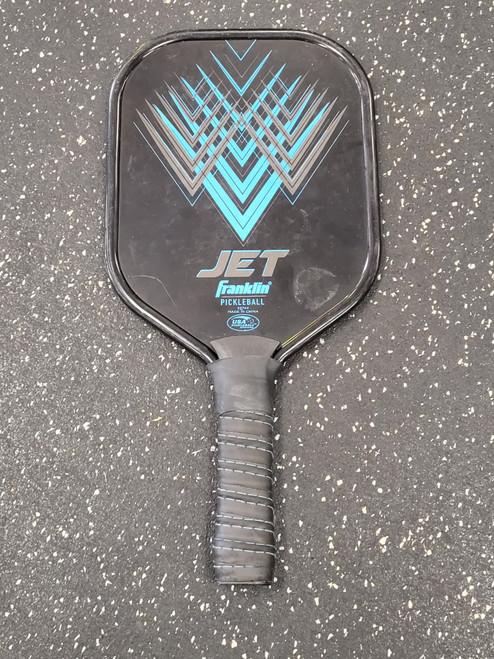 Vist Large View of Product Image Which is Used Franklin JET Pickleball Racquet Black