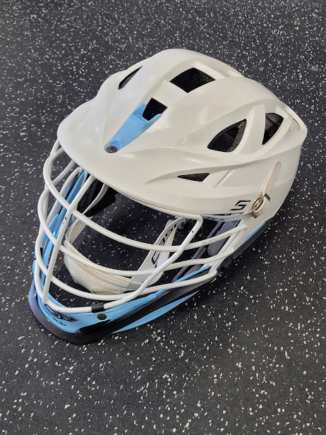 Vist Large View of Product Image Which is Used Cascade S Lacrosse Helmet White One Size