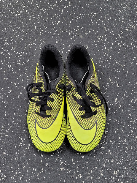 Vist Large View of Product Image Which is Used Nike Soccer Cleats Optic Yellow Youth 13.0