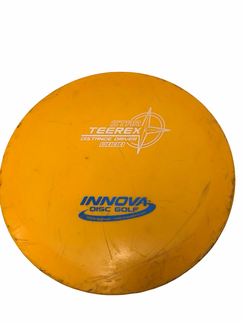 Vist Large View of Product Image Which is Used Innova TEEREX STAR Disc Golf Driver Orange 178g