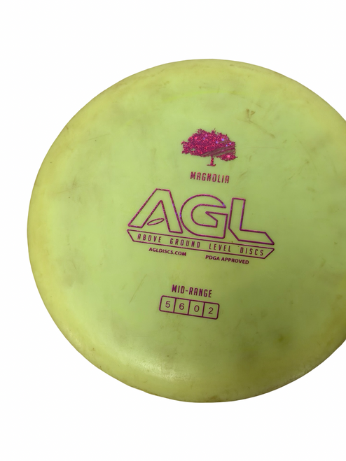 Vist Large View of Product Image Which is Used AGL MAGNOLIA Disc Golf Mid Range Yellow 169g