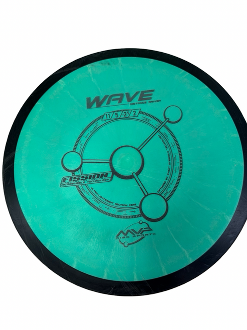 Vist Large View of Product Image Which is Used MVP WAVE FISSION Disc Golf Driver Green 162g