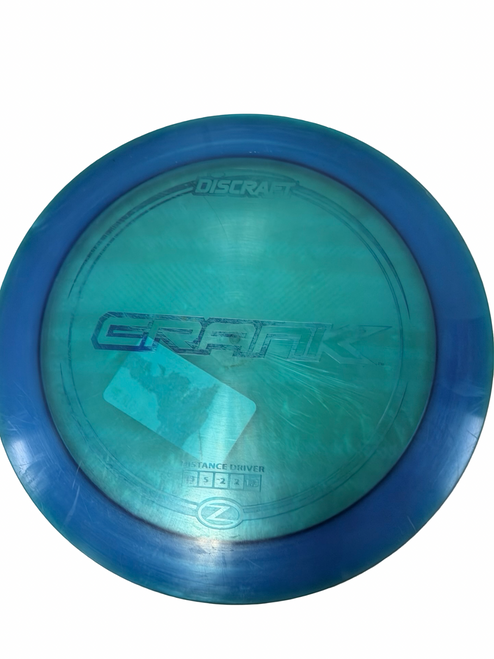Vist Large View of Product Image Which is Used Discraft CRANK Z Disc Golf Driver Royal Blue 168g