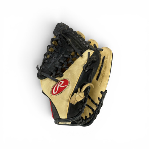 Vist Large View of Product Image Which is Used Rawlings GGE115MTCBPT BB/SB Glove RH Throw Tan And Black 11 1/2"
