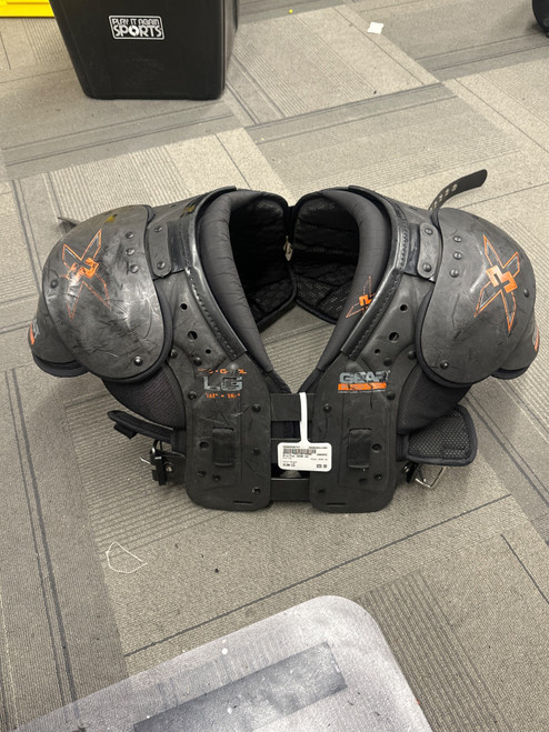 Vist Large View of Product Image Which is Used Pro-Tec GEAR X3 FB Shoulder Pads Black LG