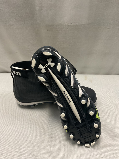 Vist Large View of Product Image Which is Used Under Armour Adult FB Cleats Black Senior 12