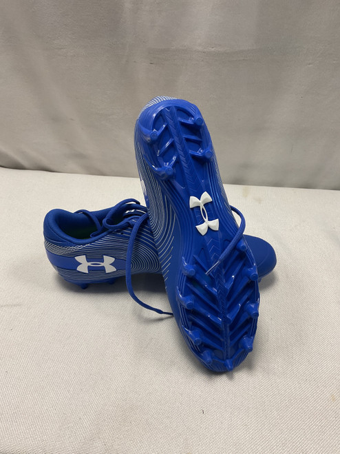 Vist Large View of Product Image Which is Used Under Armour Adult FB Cleats Royal Blue Senior 12.5