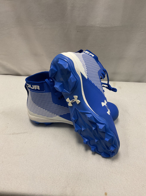 Vist Large View of Product Image Which is Used Under Armour Adult FB Cleats Royal Blue Senior 12.5