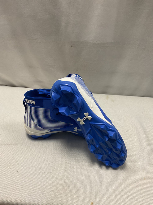Vist Large View of Product Image Which is Used Under Armour Adult FB Cleats Royal Blue Senior 12