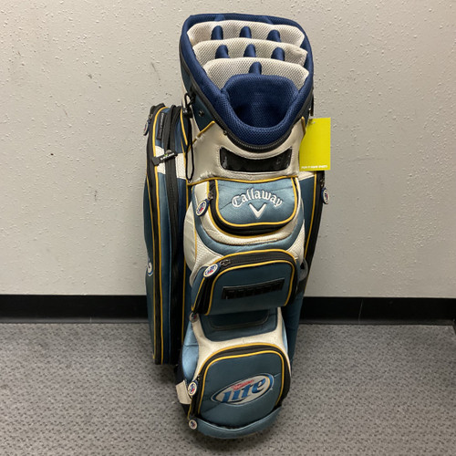 Vist Large View of Product Image Which is Used Callaway MILLER LITE Mens Cart Bag Navy Blue