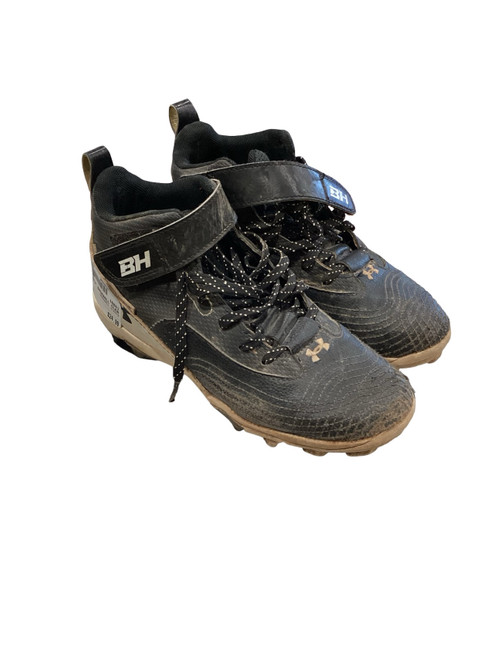 Vist Large View of Product Image Which is Used Under Armour BASEBALL CLEATS BB/SB Cleats Black Junior 03